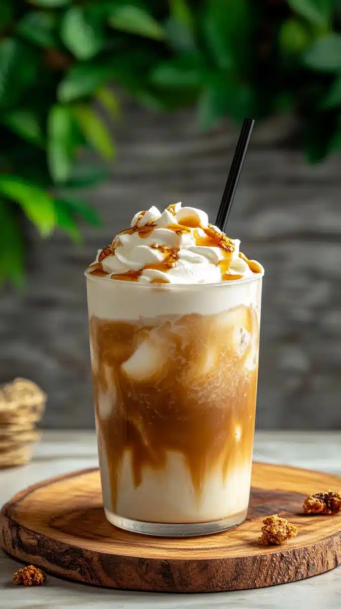 Iced Chai Latte Photography Midjourney提示词