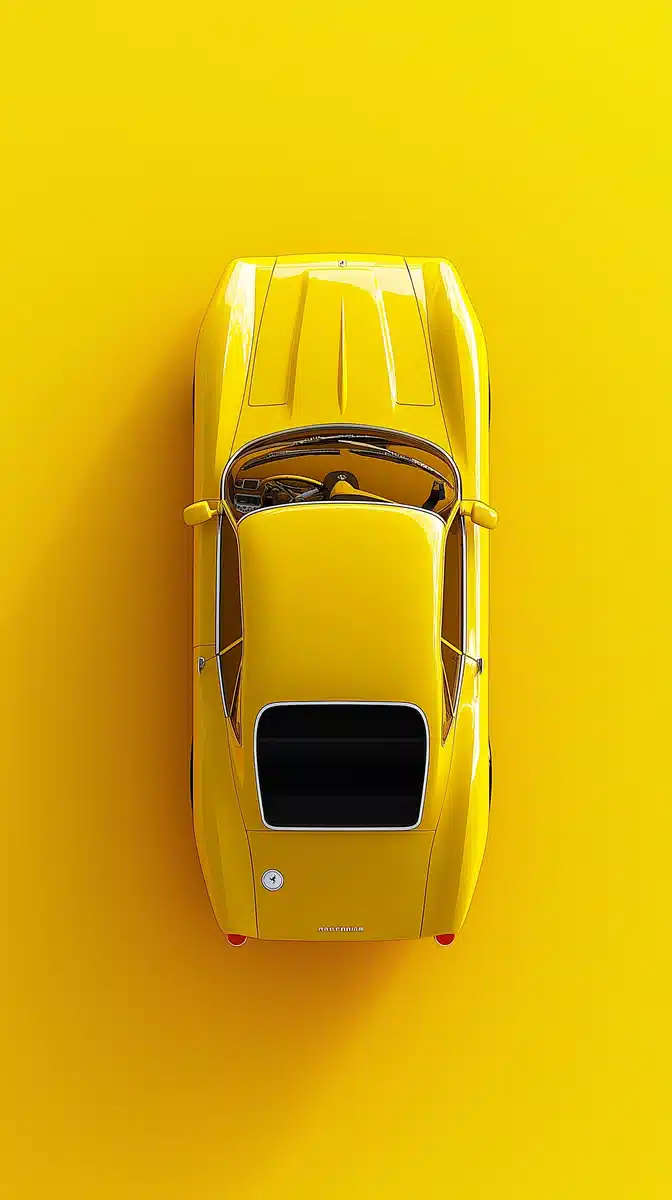 Low Poly Yellow Ferrari Midjourney提示词