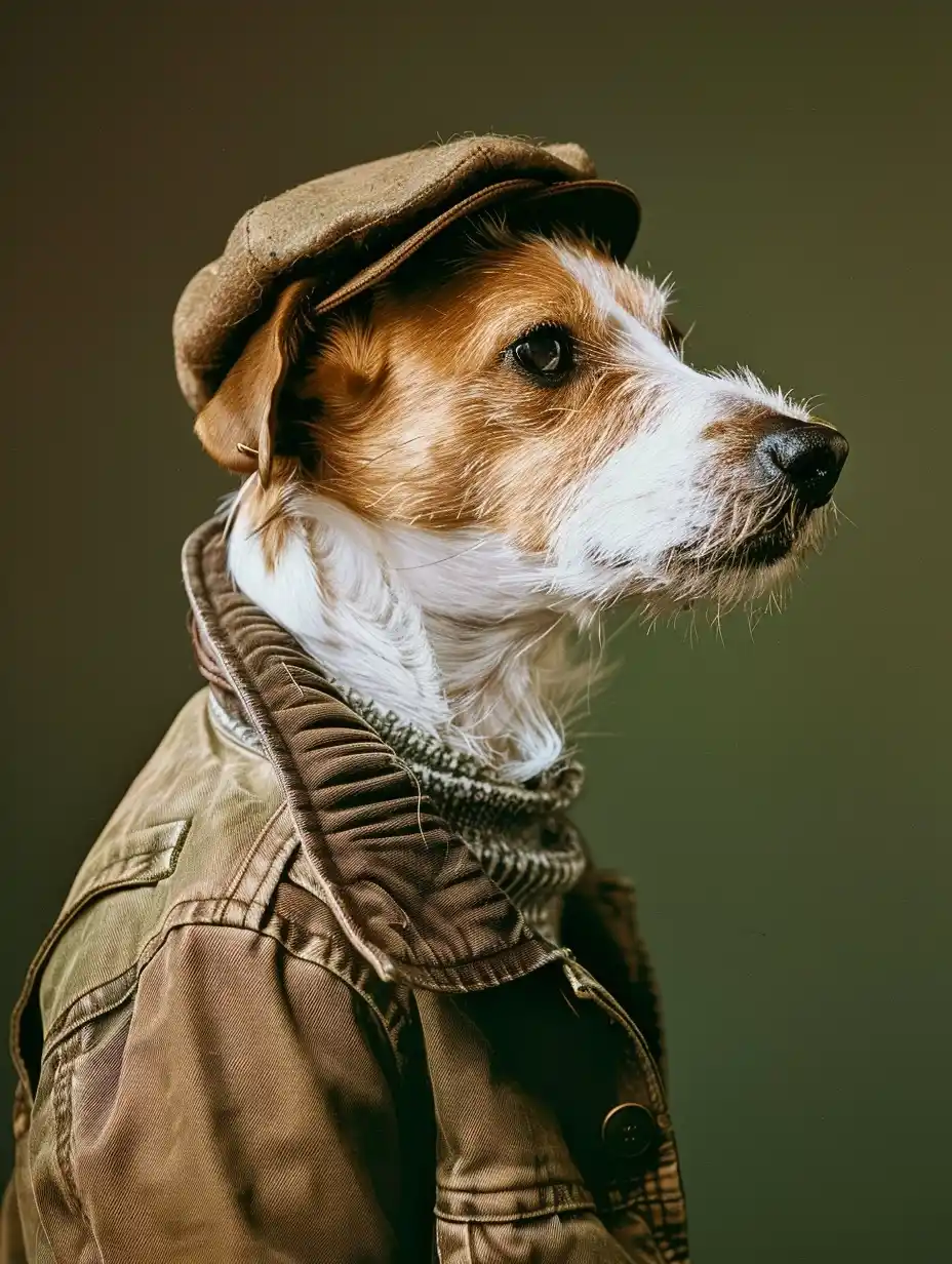 Wes Anderson Dog Portrait Midjourney提示词