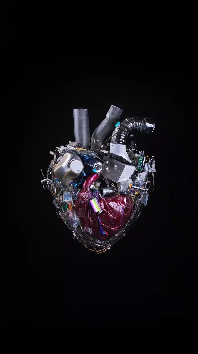 Technological Heart in Space Midjourney提示词