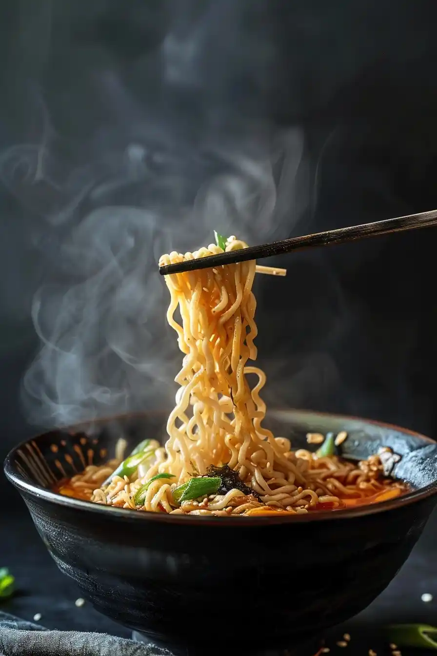 Noodle Bowl Chopsticks Photo Midjourney提示词