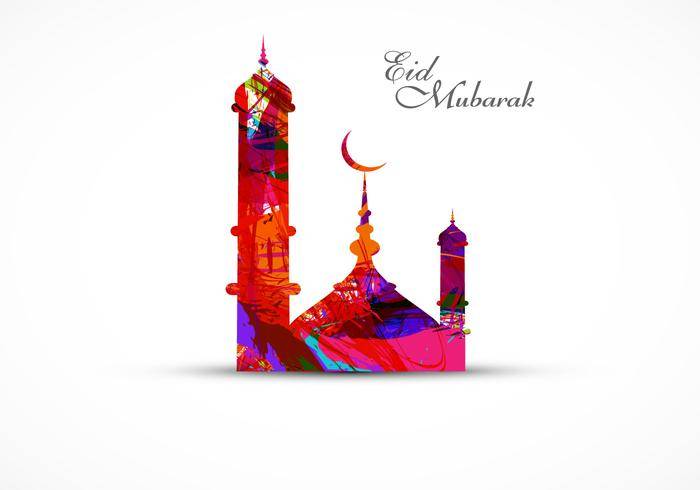 与多彩清真寺的Eid穆巴拉克节日