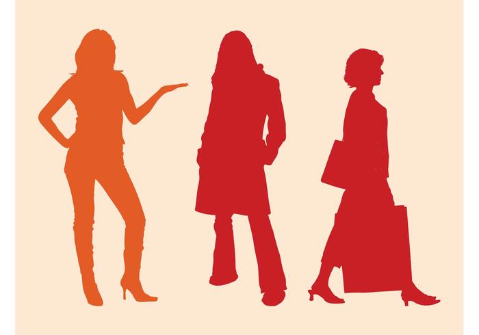自由妇女剪影
