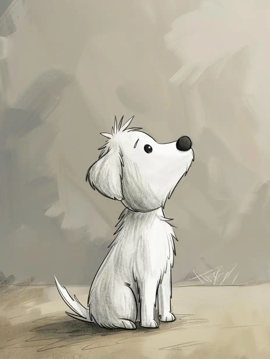 Whimsical Dog Doodles Midjourney提示词