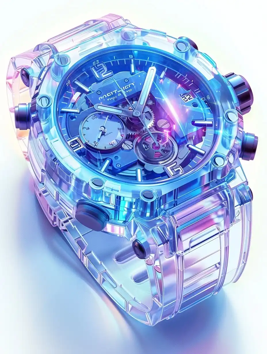 Isometric Alarm Glass Icon Midjourney提示词