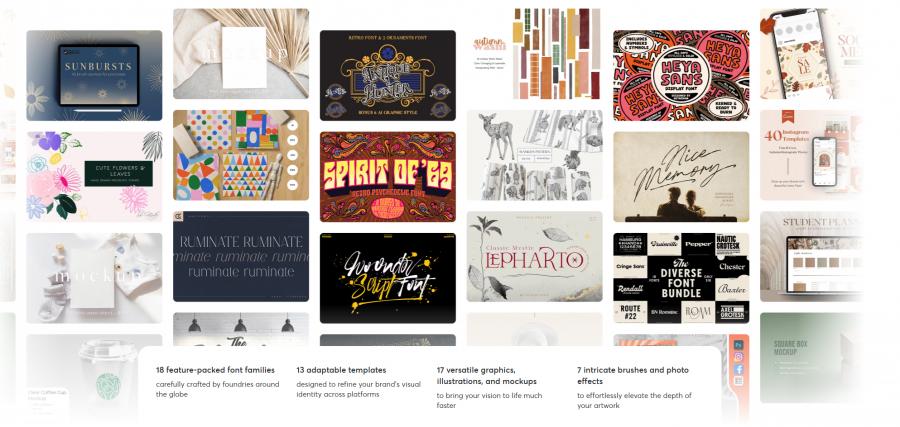 2024年的11月creativemarket.com网站分享价值高达 1000 美元的素材资源打包下载