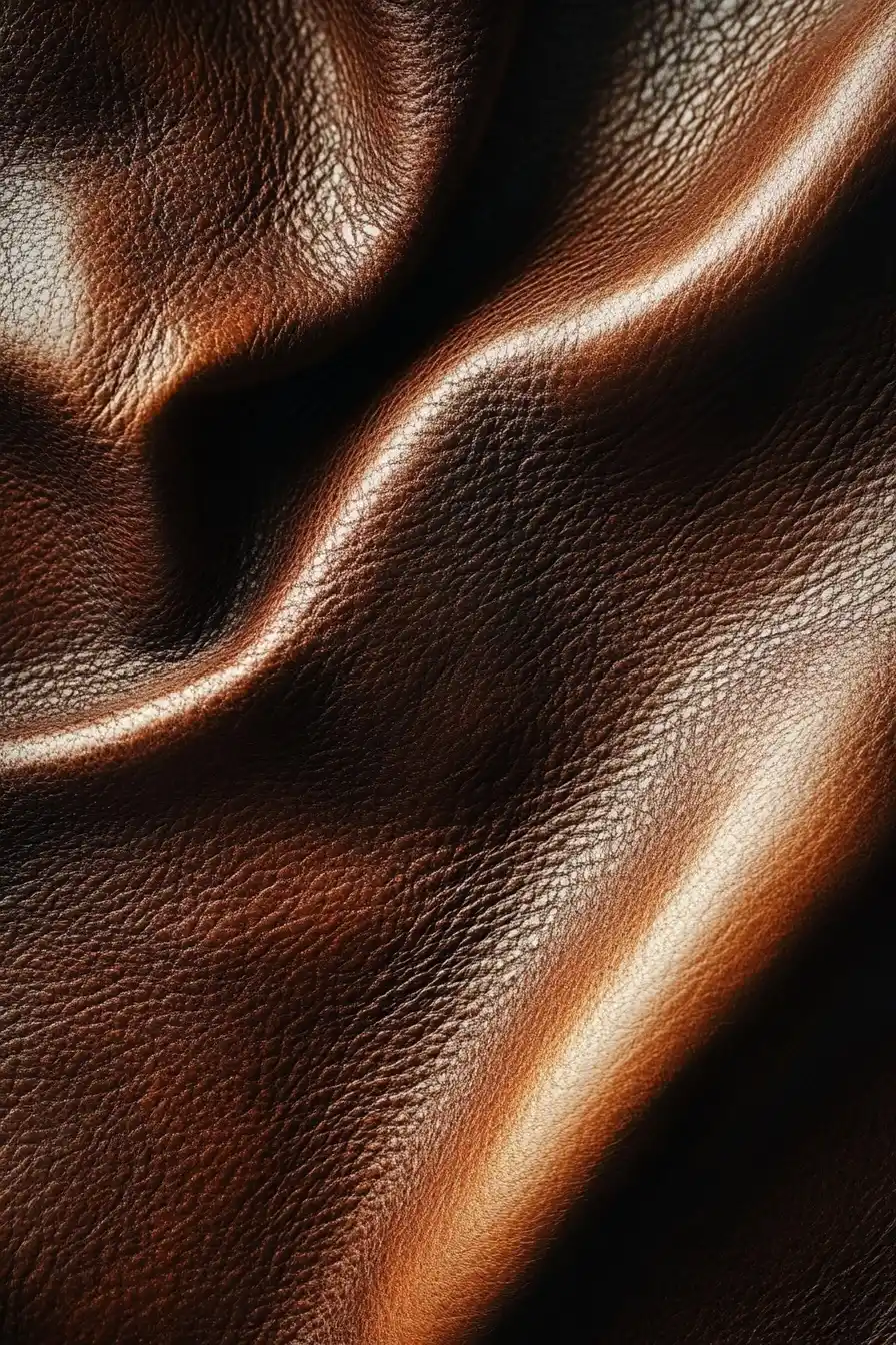 Leather Texture Close-Up Midjourney提示词