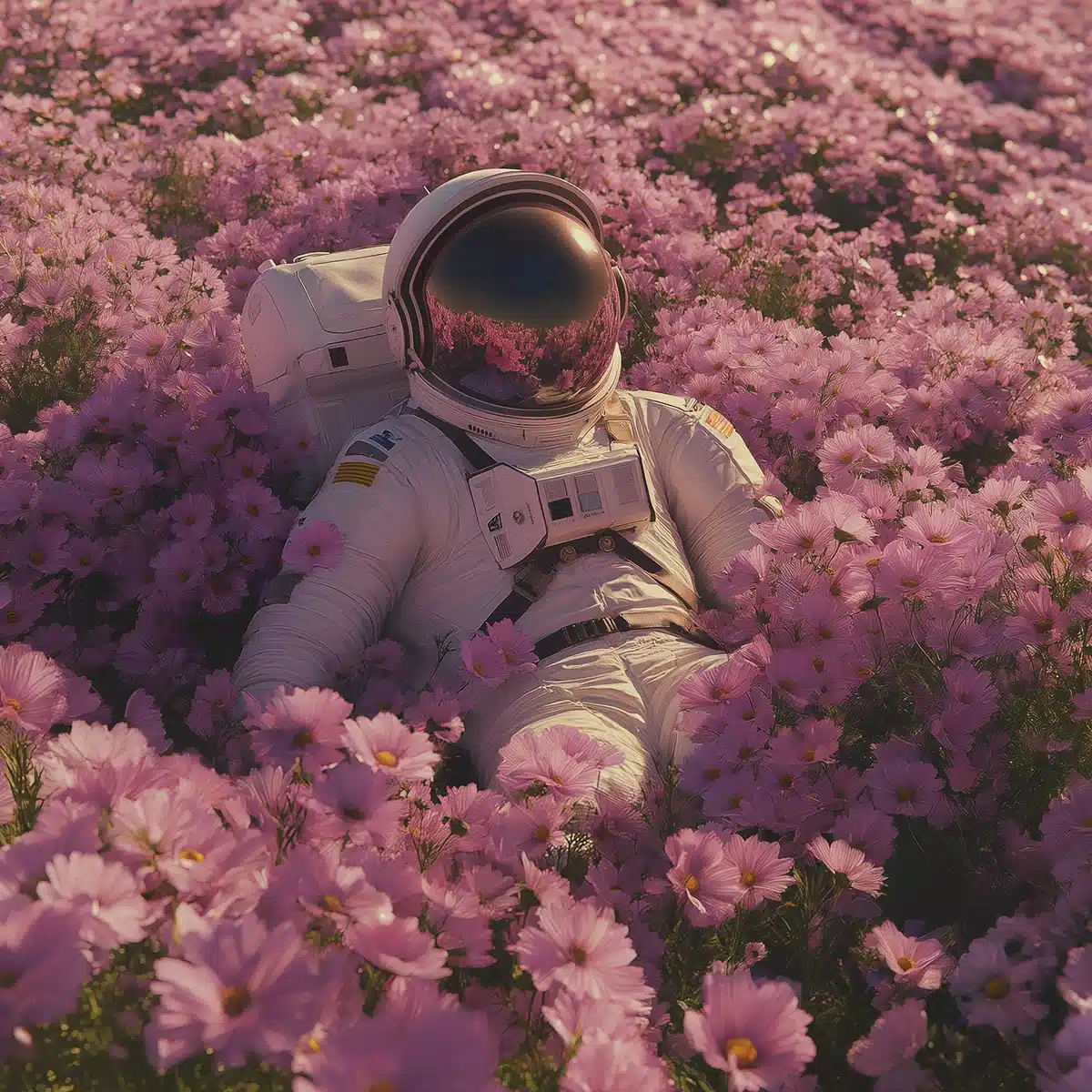 Realistic Astronaut in Cosmos Midjourney提示词