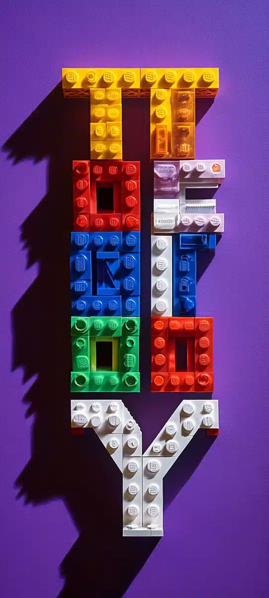 Vibrant LEGO Trinity Design Midjourney提示词