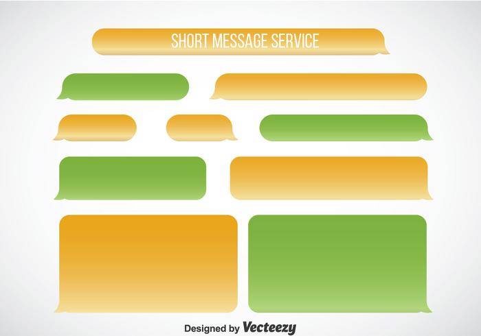 Imessage空白模板矢量