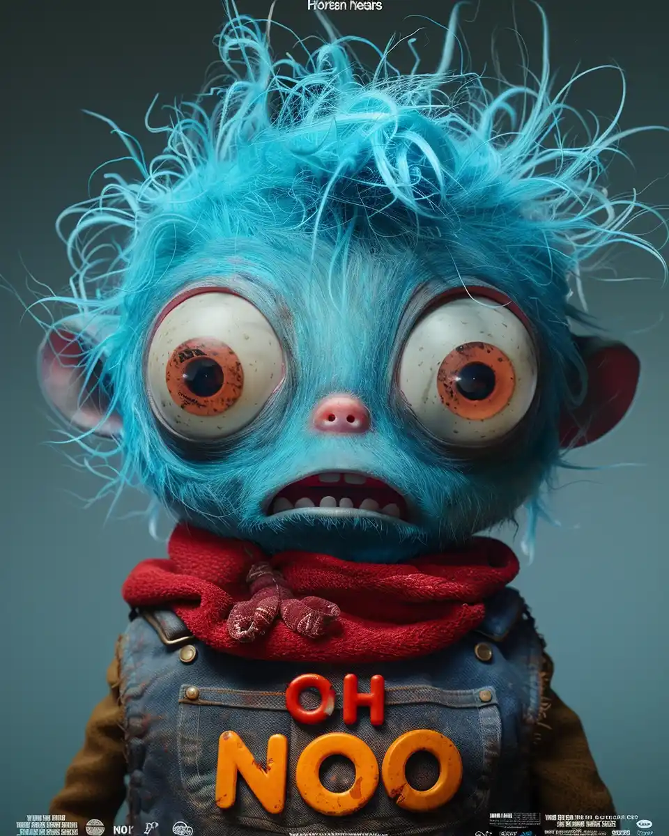 Dr Seuss Horror Poster Midjourney提示词