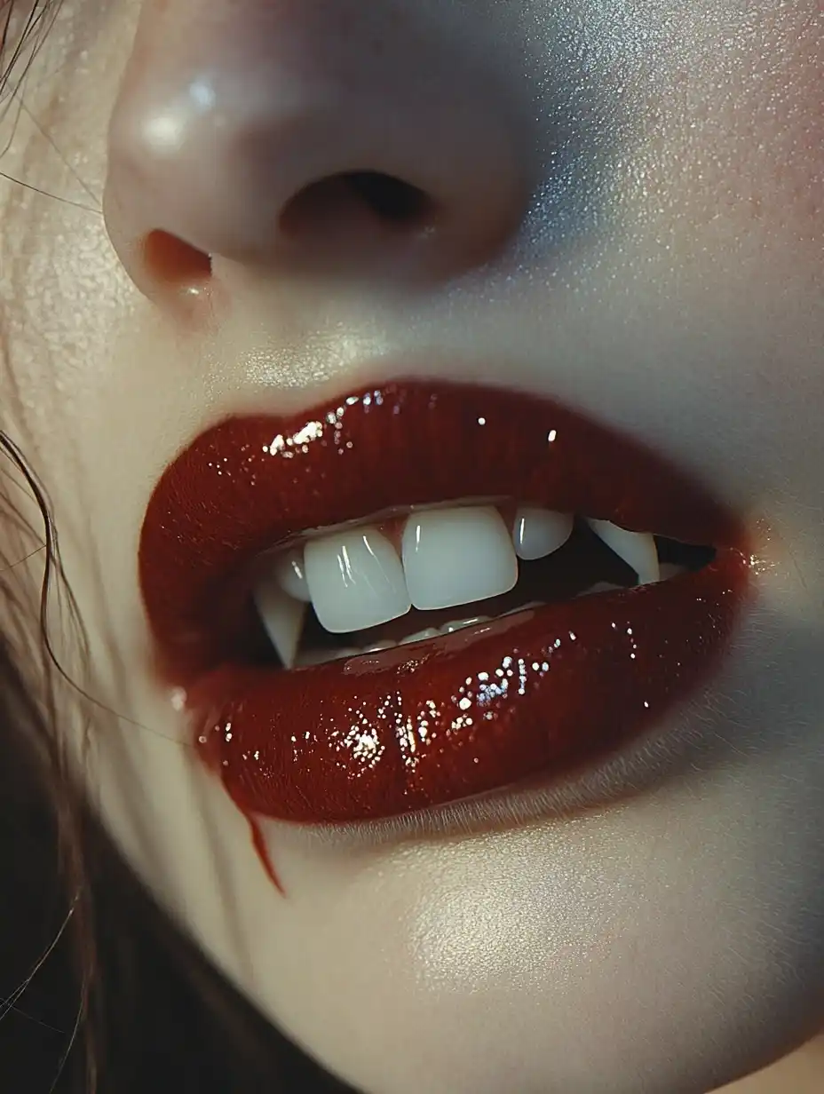 Vampire Mouth in LaChapelle Style Midjourney提示词