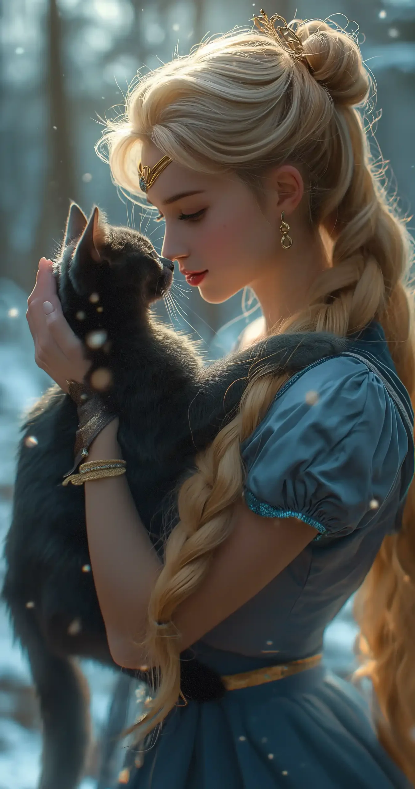 Magical Sailor Moon with Black Cat Midjourney提示词