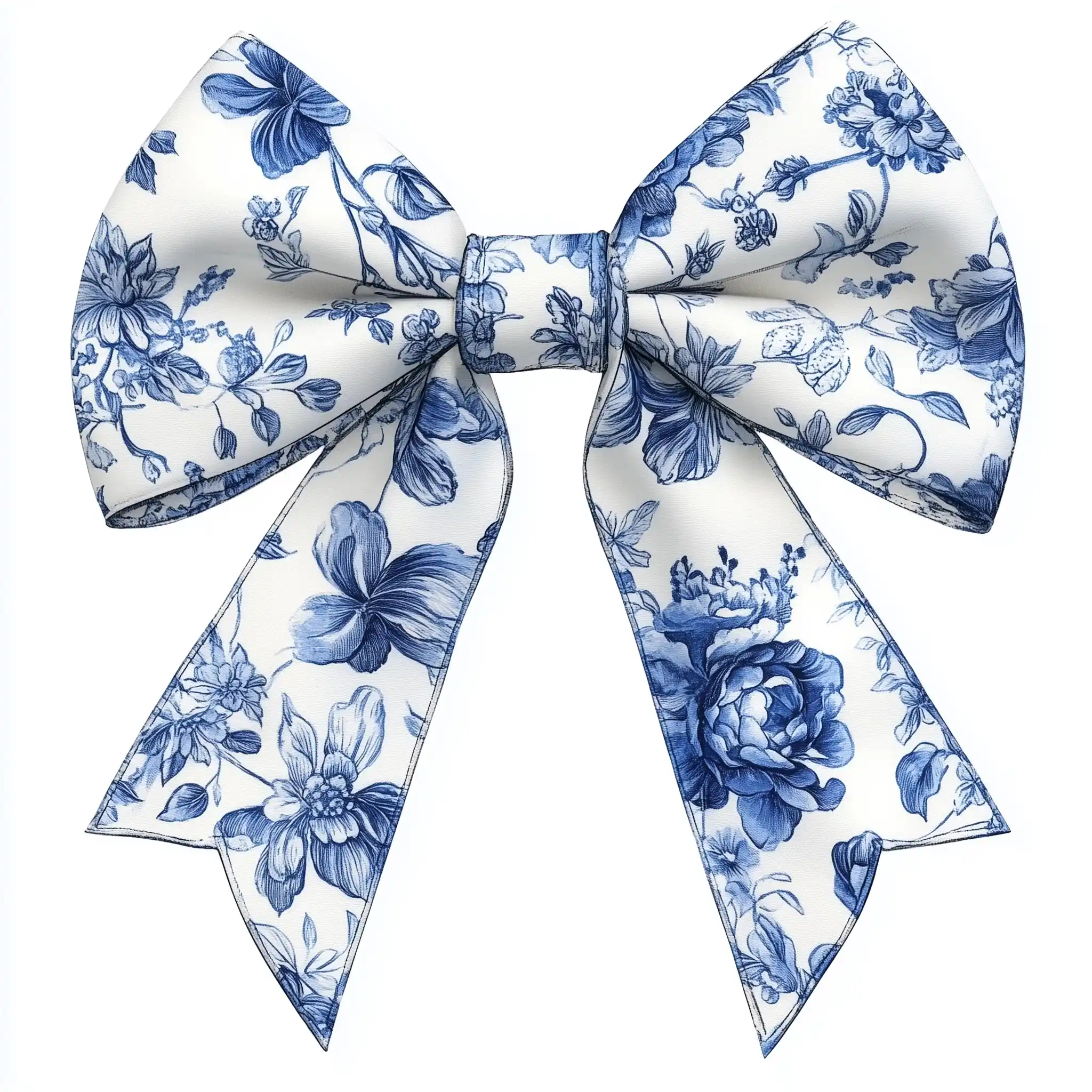 Watercolor Coquette Bow Chinoiserie Midjourney提示词