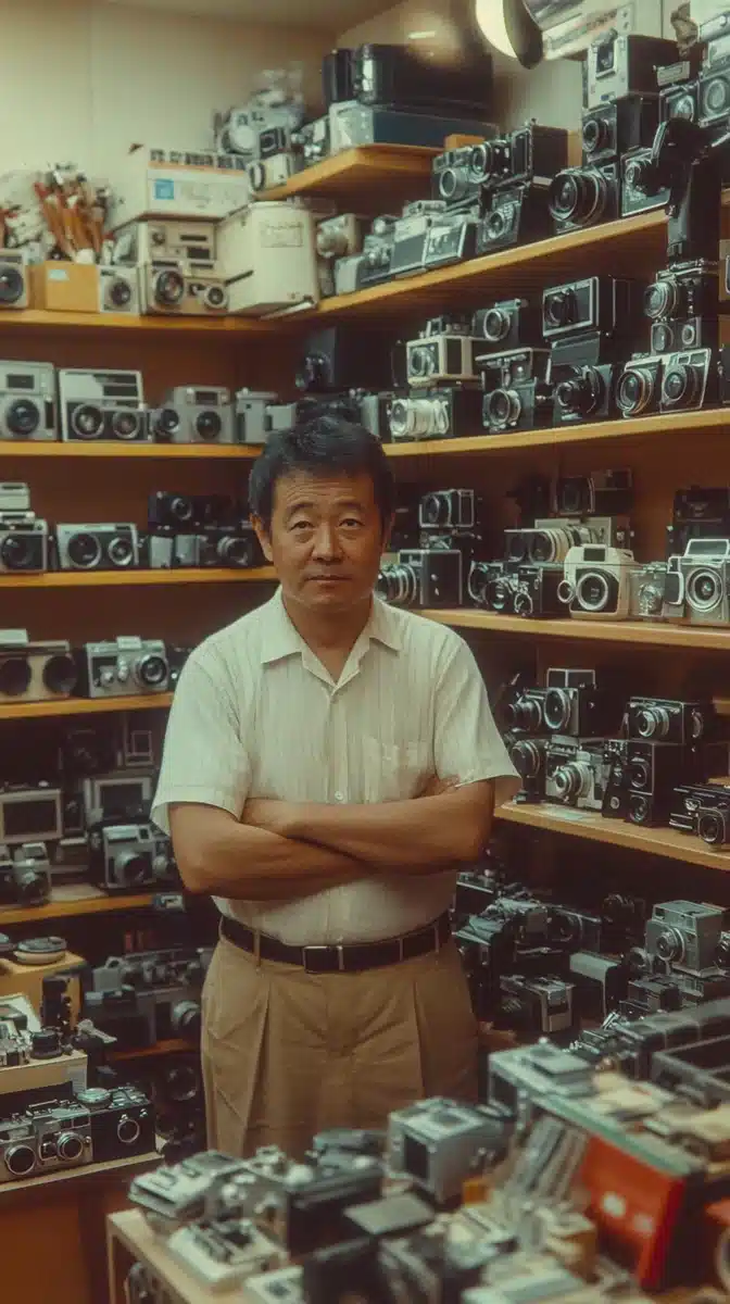 Vintage Camera Store Scene Midjourney提示词