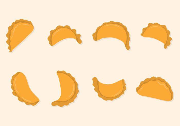 免费平Empanadas矢量