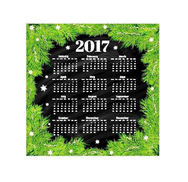 2017年日历