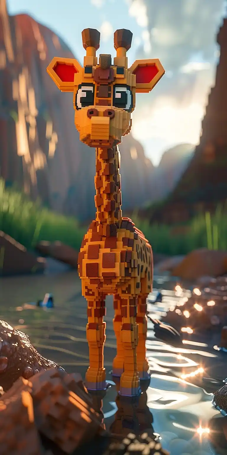 Minecraft Melman Raw Art Midjourney提示词