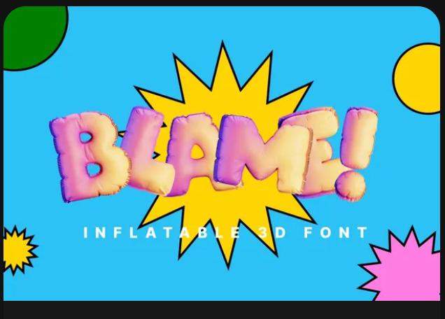 Blame! Inflatable 3D Font