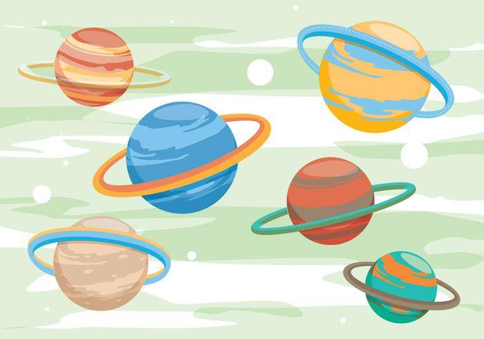土星行星向量