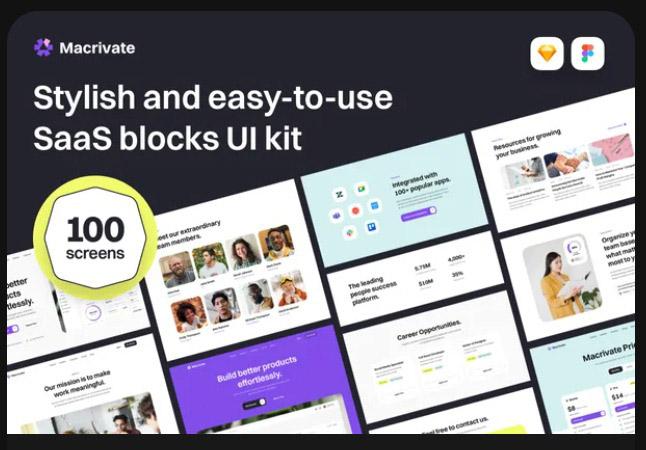 Macrivate - SaaS Blocks UI Kit