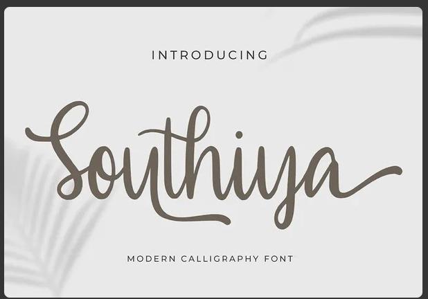Southiya - Modern Calligraphy Font