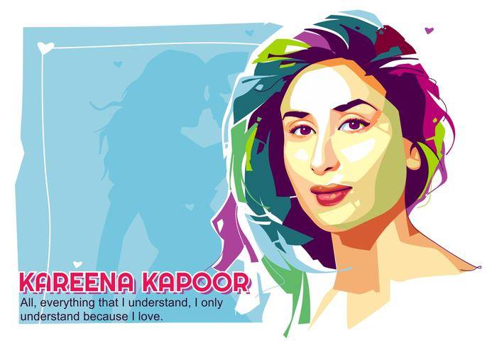 Kareena Kapoor  - 宝莱坞人生 - 波普艺术肖像