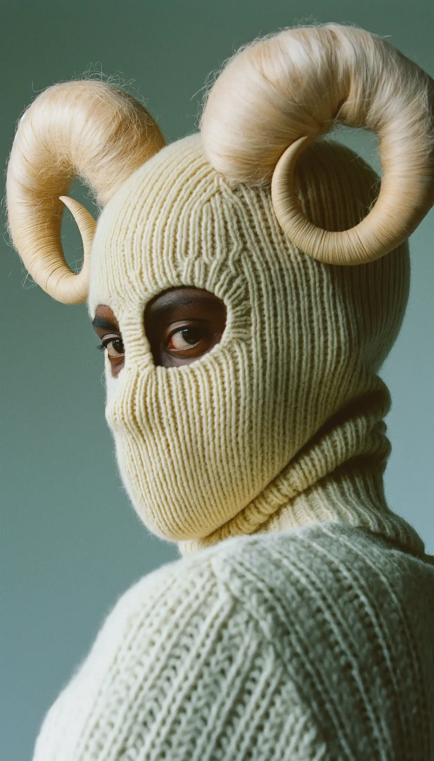 Wool-Horned Man Tyrone Lebon Style Midjourney提示词