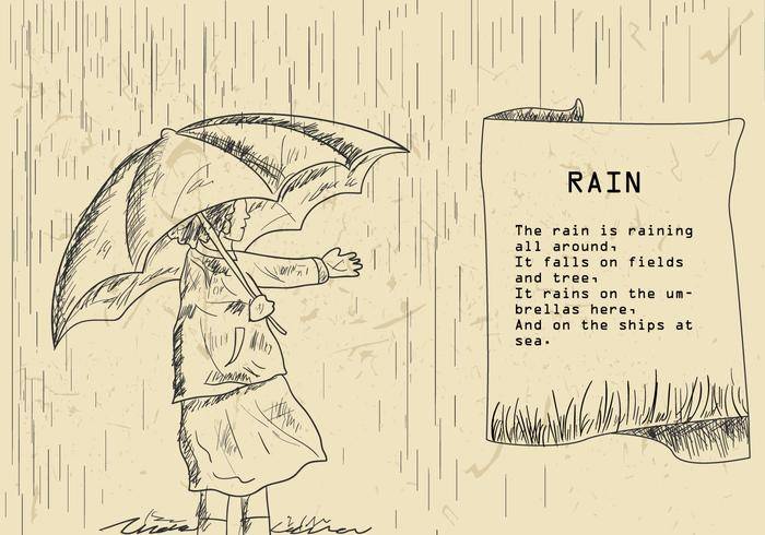 雨诗例证
