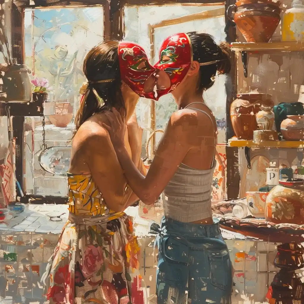 Luchadoras Pottery Workshop Midjourney提示词