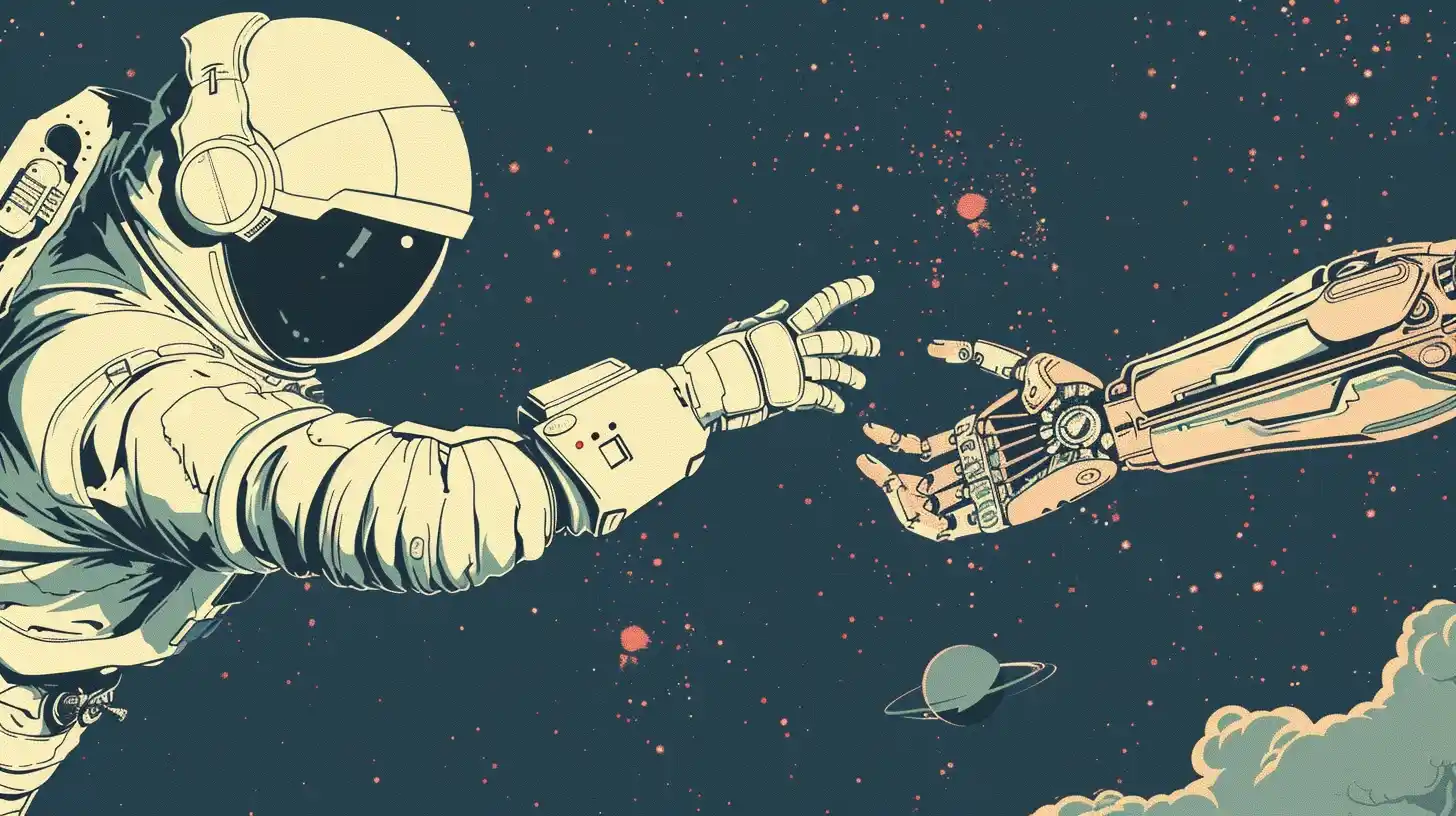 Conceptual God and Robot Midjourney提示词