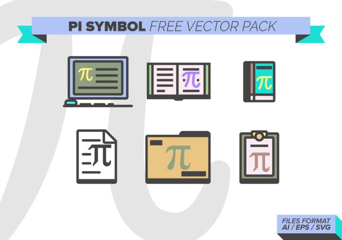 Pi符号免费矢量包