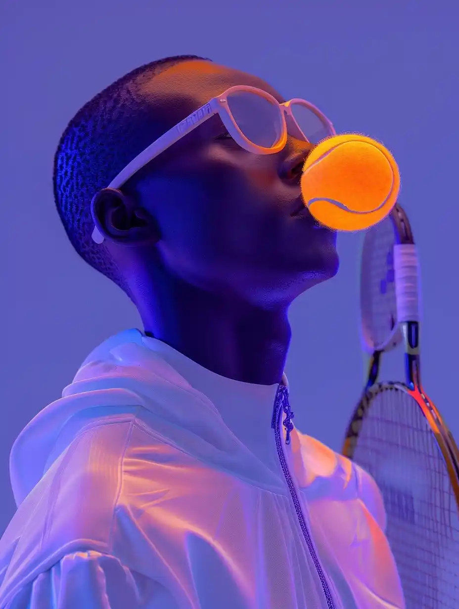 Fashion Figure Tennis Portrait Midjourney提示词