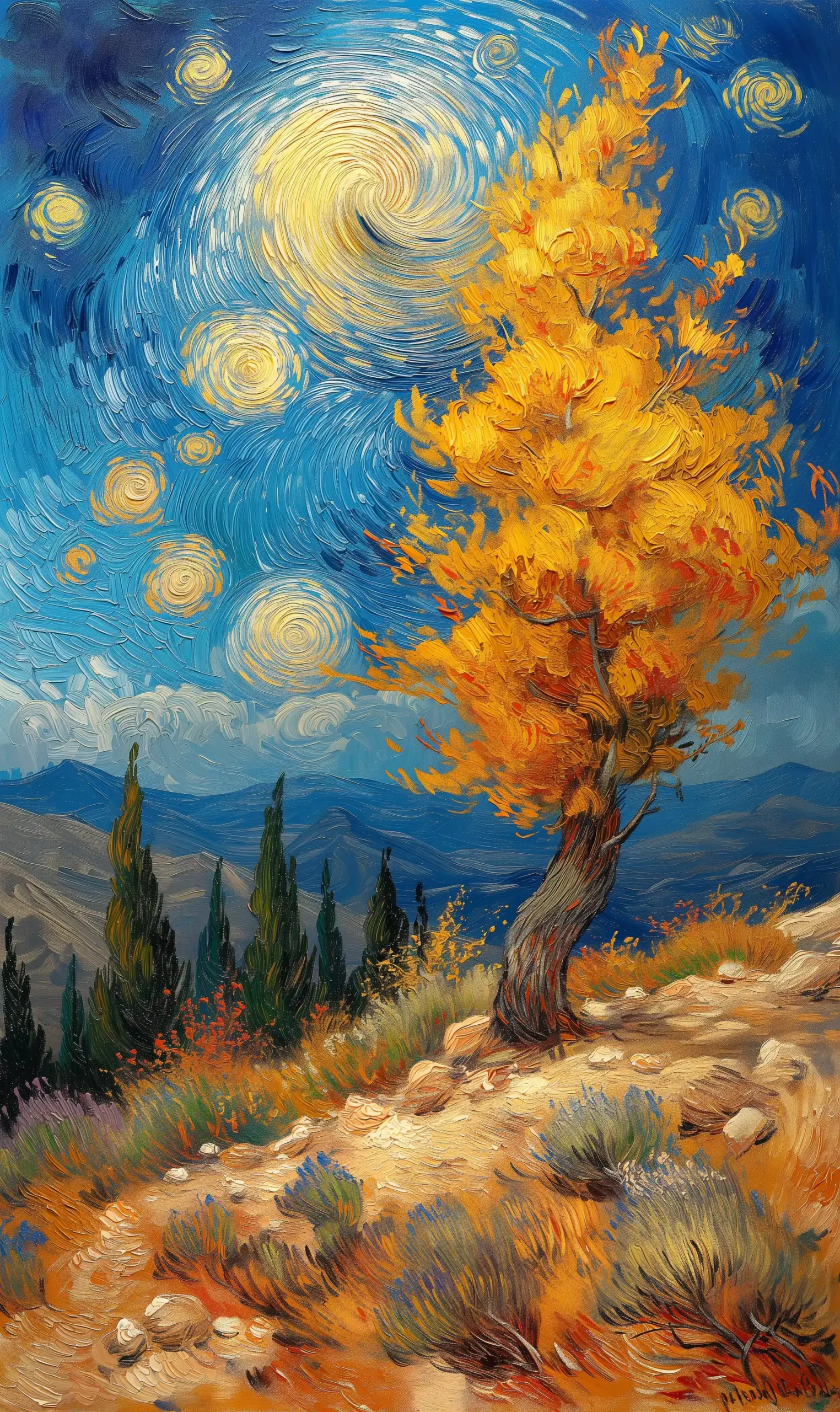 Impressionist Nature Landscapes Midjourney 提示词生成效果