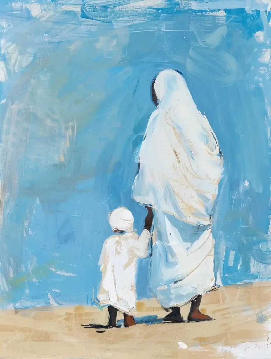 Matisse-Inspired Arabic Mother Midjourney提示词
