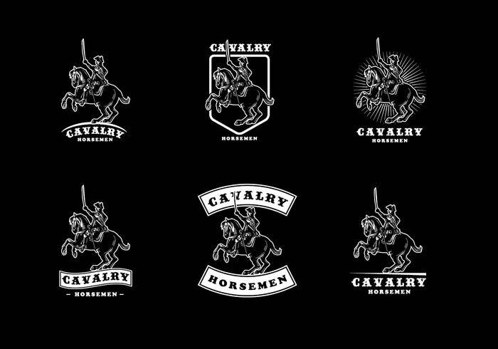 骑兵徽标矢量