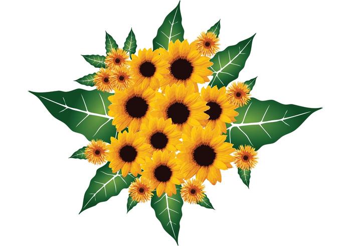 花矢量花束