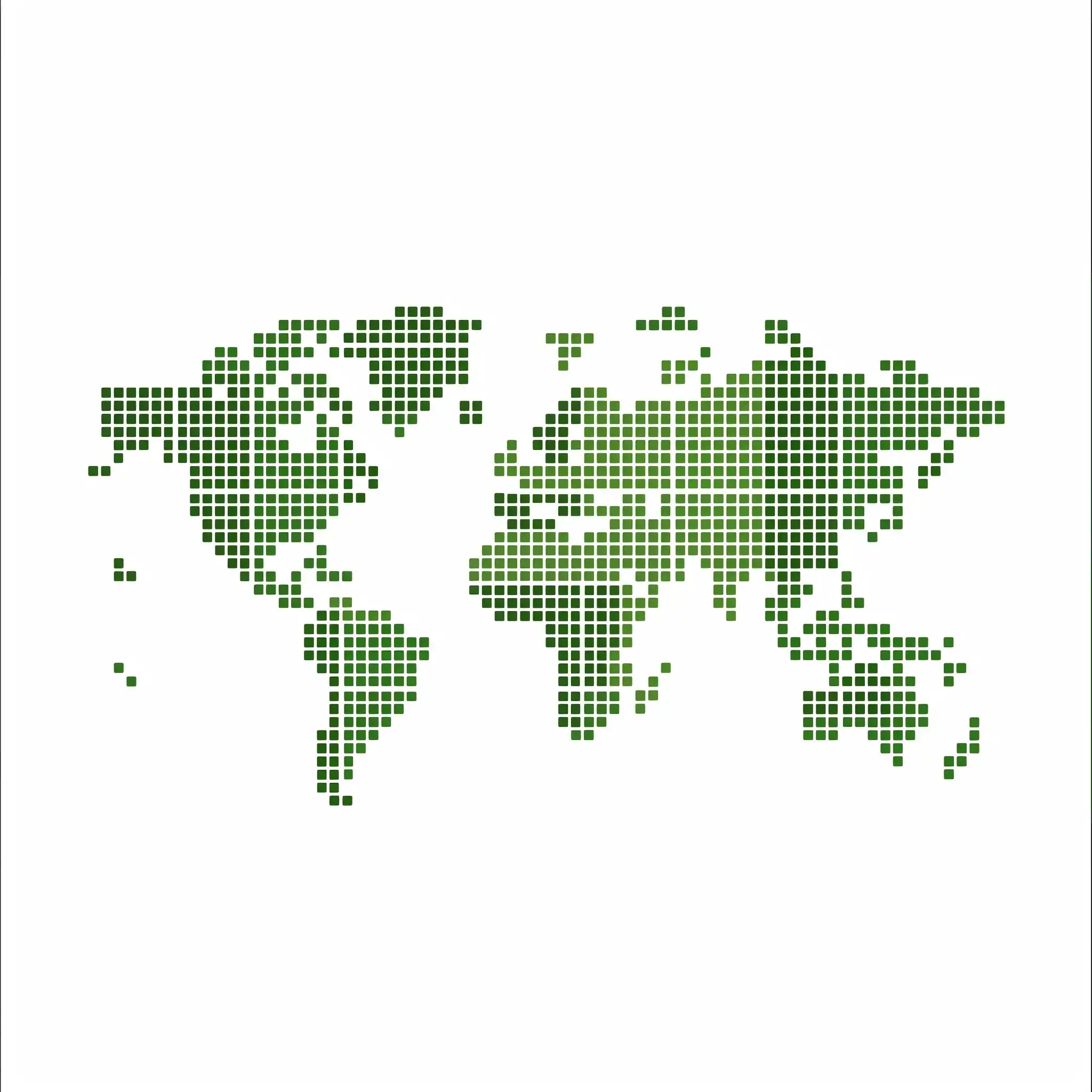 Pixel World Map Logo Midjourney提示词