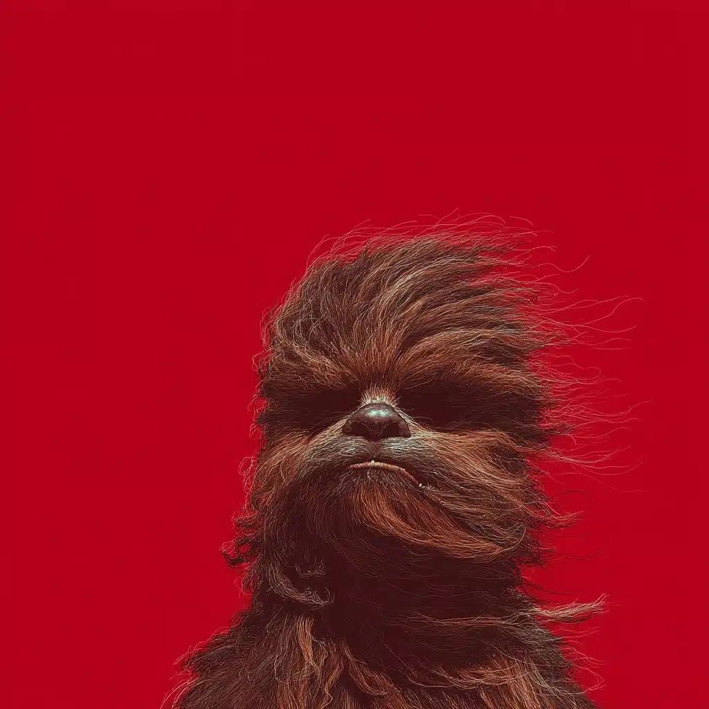 Windy Puppy Chewbacca Illustration Midjourney提示词