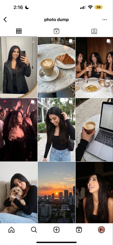 Young Woman's Urban Lifestyle: Photo Dump, Coffee, City Nano Banana提示词