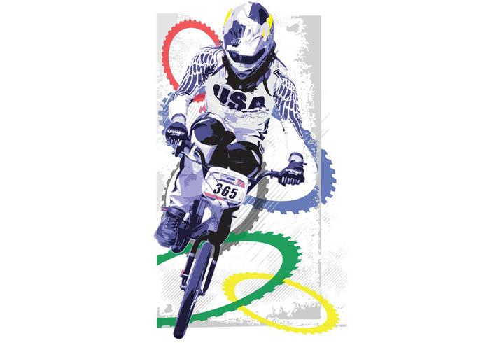 矢量BMX奥运选手迈克一天