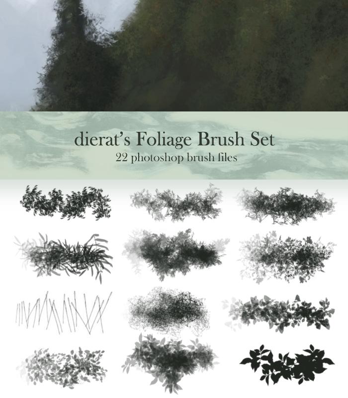 Photoshop&nbsp;叶子笔刷