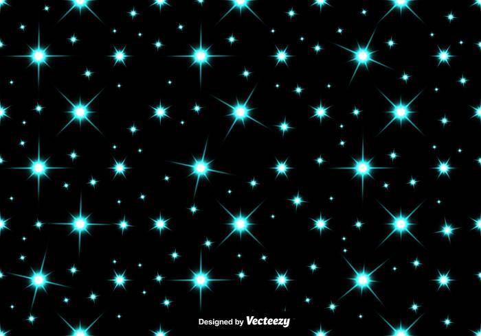 矢量蓝色星星无缝模式