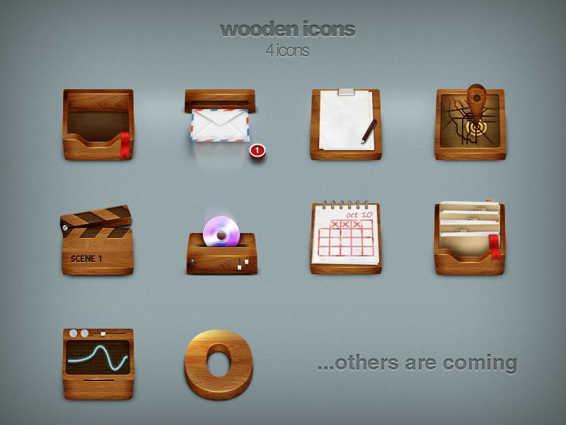 wooden&nbsp;icons
