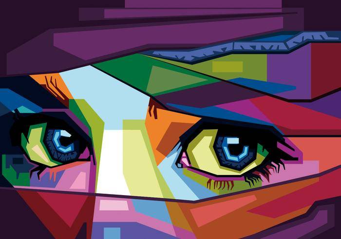 眼睛矢量WPAP
