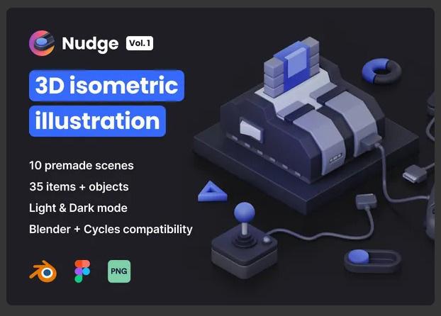 Nudge Vol.1 - Isometric Illustration