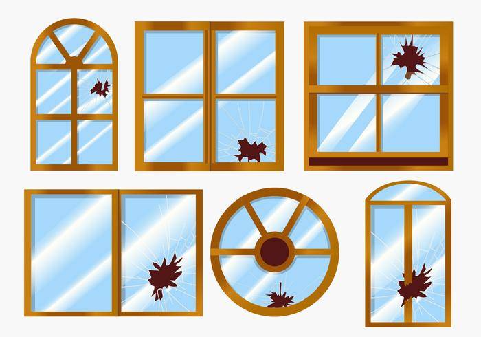 矢量打破的Windows