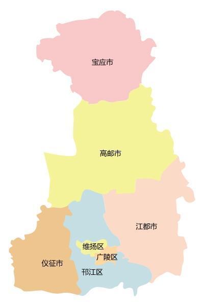 扬州矢量地图