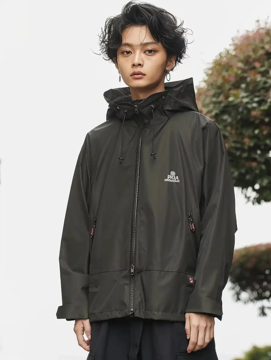 Minimalist Waterproof Jacket Set Midjourney提示词