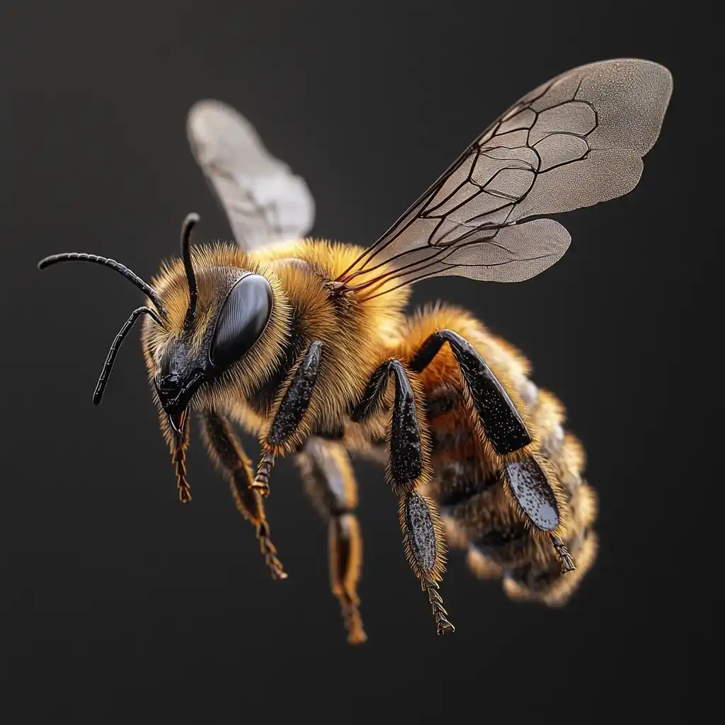Detailed Clipart Honeybee Flight Midjourney提示词